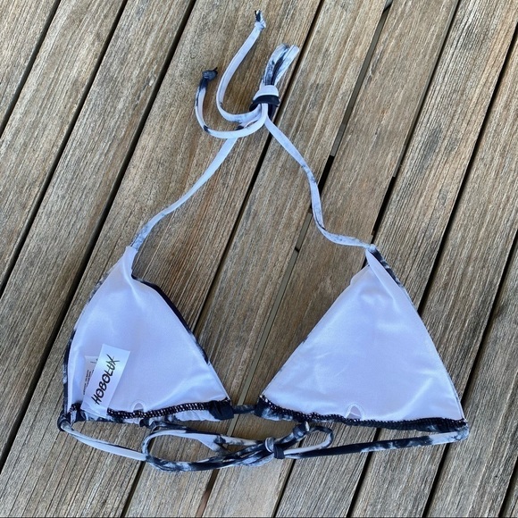 Hobolux Maddie Munson Ta Die For Hobokini String Bikini Small Blk Wht Tie Dye - Picture 4 of 11